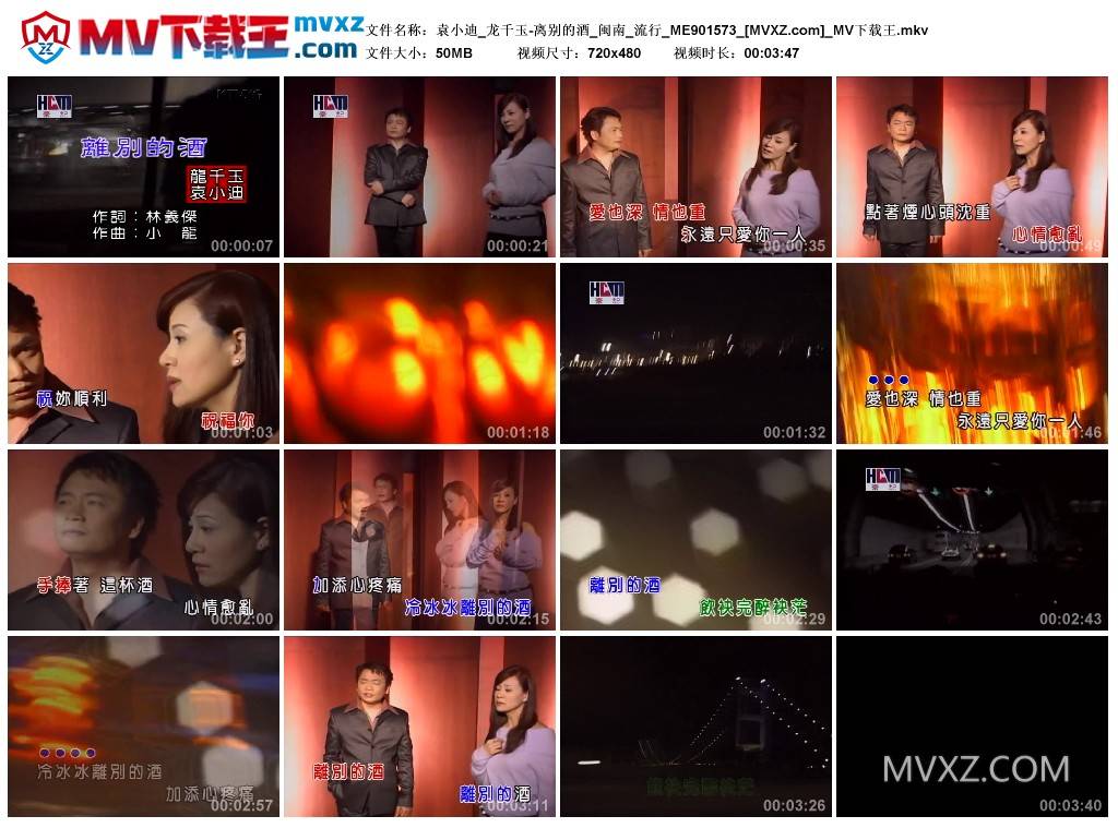 袁小迪_龙千玉-离别的酒_闽南_流行_ME901573